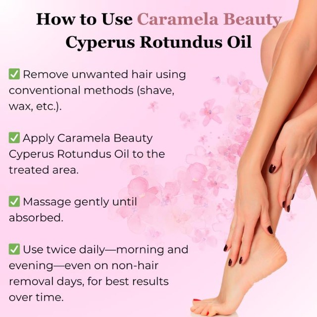 Roselle & Roots - Cyperus Rotundus Oil for Hair Removal